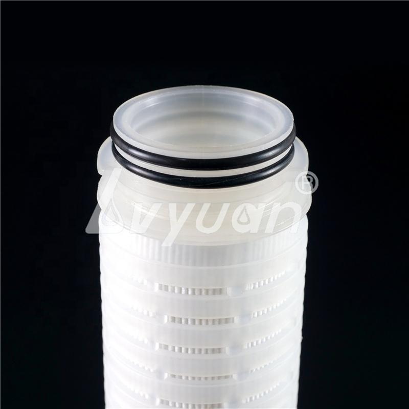 10 20 30 inch 0.22 micron microporous pleated PES membrane filter 0.2micron cartridge for final water filtration