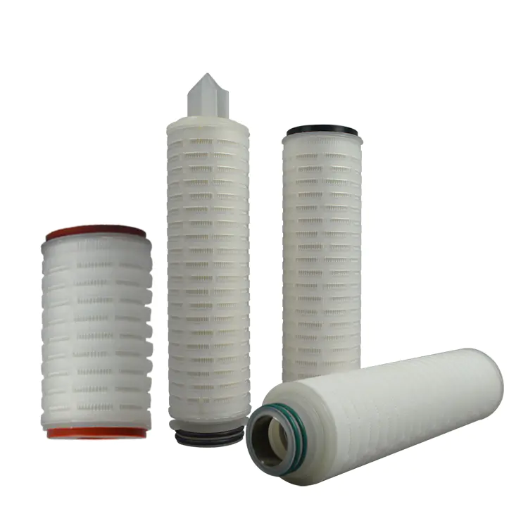 China supplier 10 inch pleated folded cartridge filter/222 pleated filter for water filter cartridge replacement