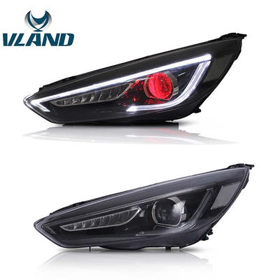 Vland Car Lamp for Ford Focus Headlights2015 2016 2017 for Focus LED Head lamp With DRL LED and moving Signal