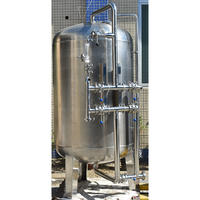 Industrial high pressure steel water filter tank for water treatment pretreatment