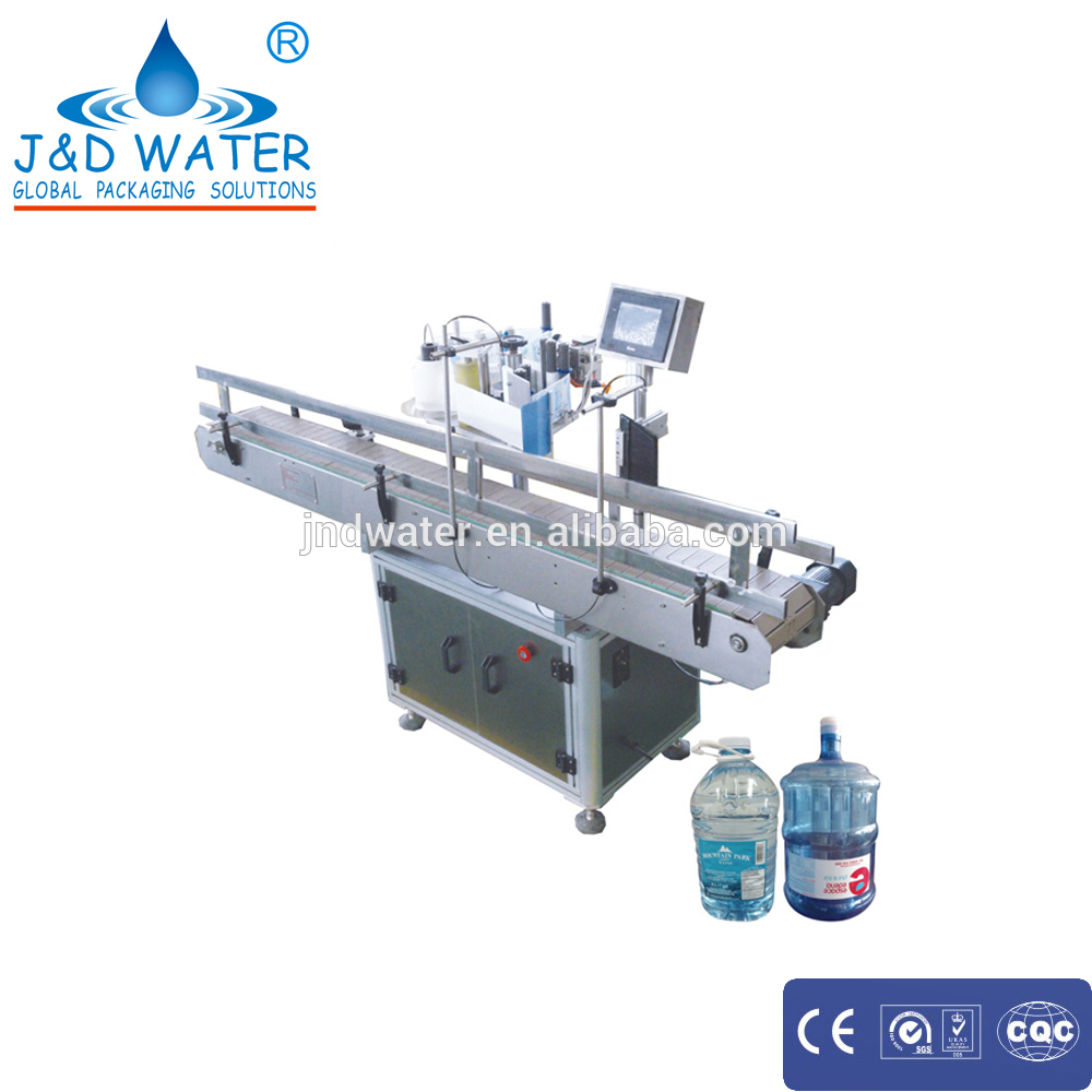 Height and angle can adjustable automatic stick labeling machine for big round bottle