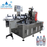 Automatic OPP hot glue mini labeling machine with hot stamp coder