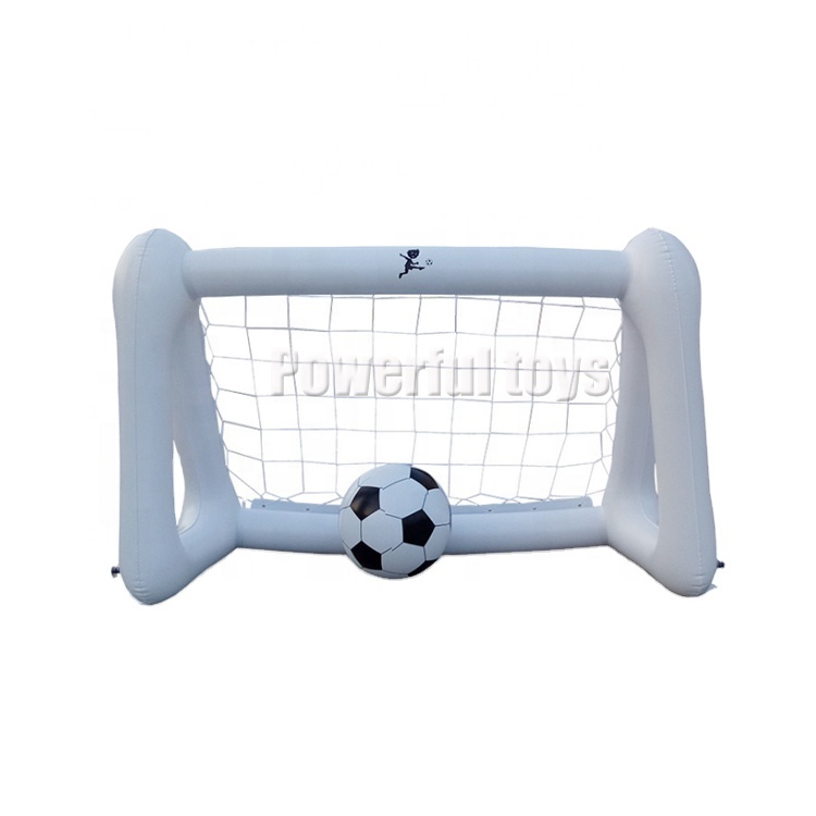 Ready to ship outdoor baby football shooting game inflatable soccer shooting goal