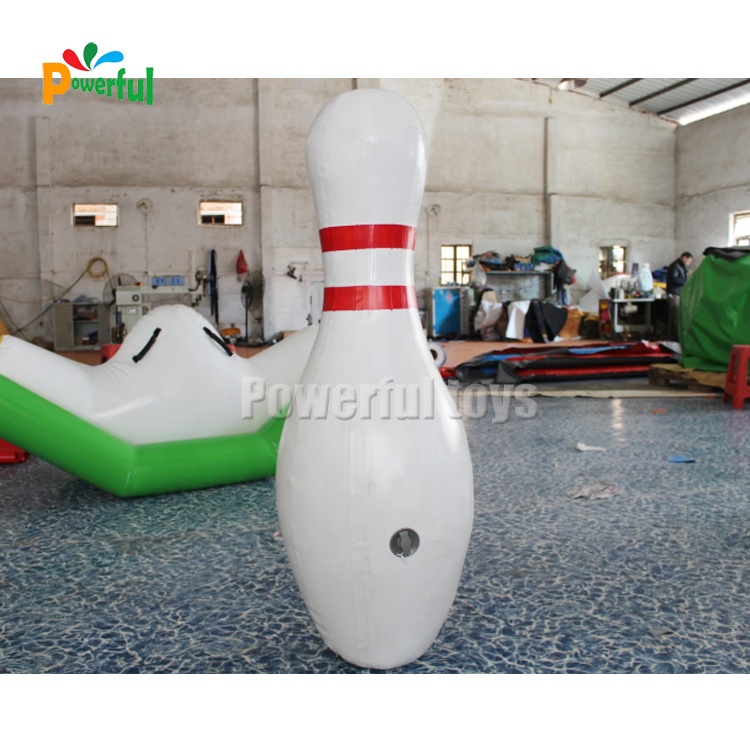 Outdoor interactive game inflatable blowing pins