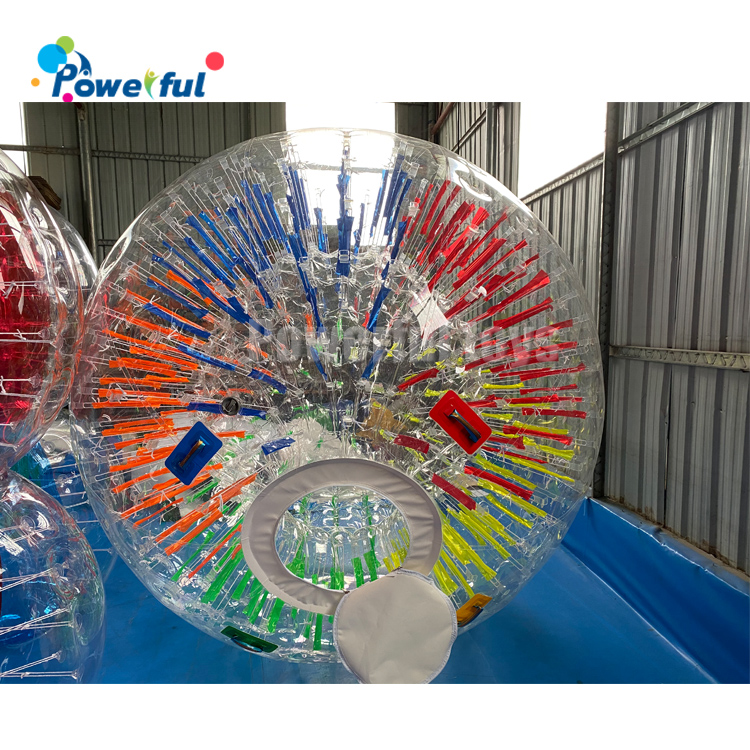 Customized size human hamster ball inflatable fluorescence zorb ball