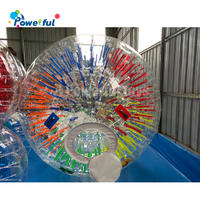 Customized size human hamster ball inflatable fluorescence zorb ball