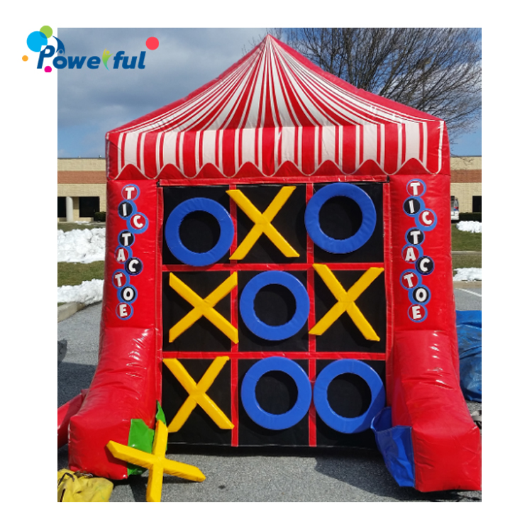 Party Rental Inflatable Tic Tac Toe Board Game 4 Spot Combo