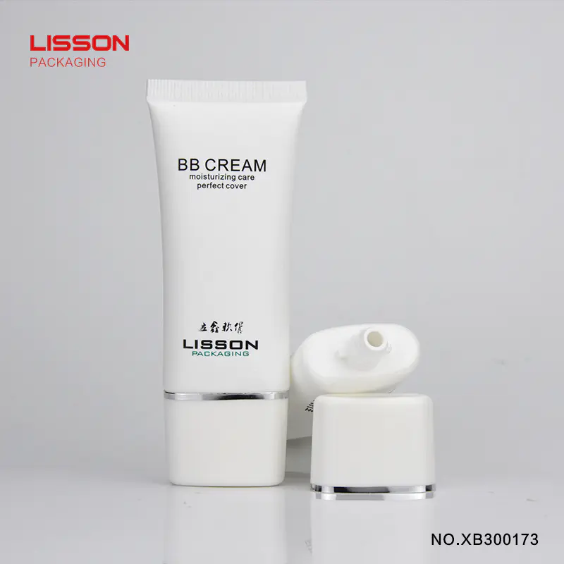 Super oval plastic tube for BB cream packaging container cosmetic soft Oval tube