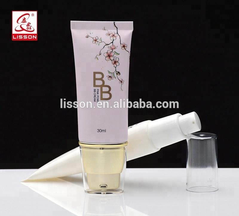 China hot stamping 40ml cosmetic airless tube