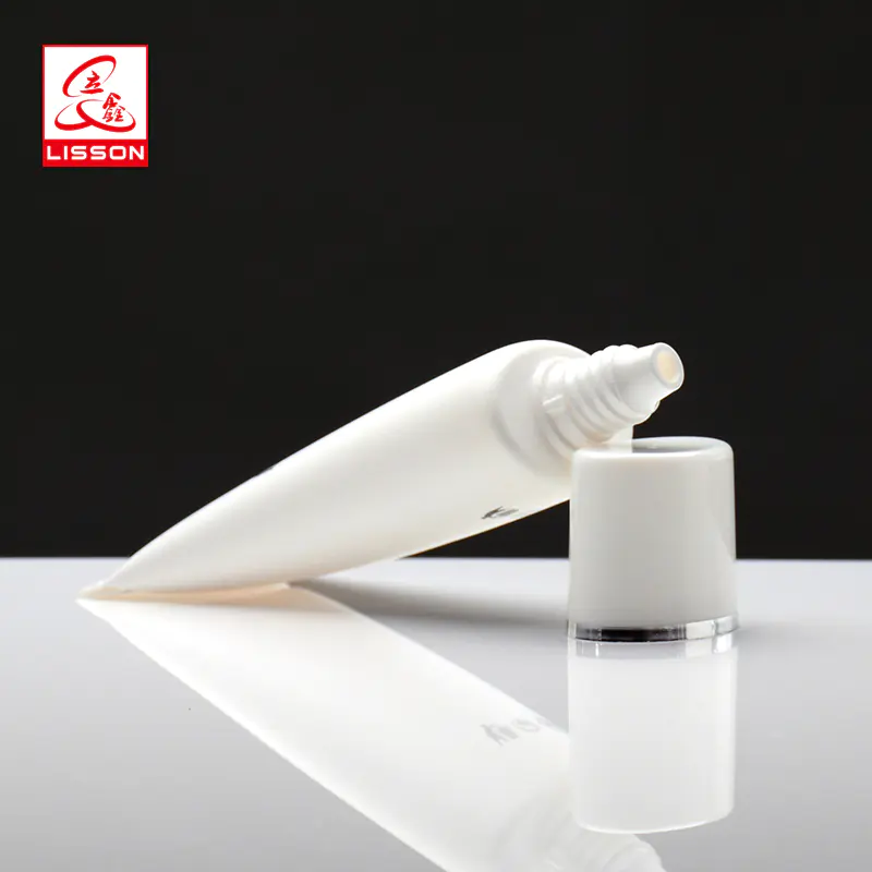 30ml 60ml 80ml 100ml Eco-friendly Empty Oval Cosmetic Packaging Tube BB Cream Hand Cream Container For Sale With Screw Cap