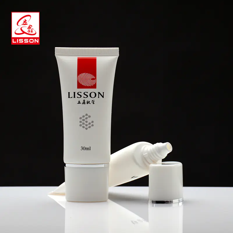 30ml 60ml 80ml 100ml Eco-friendly Empty Oval Cosmetic Packaging Tube BB Cream Hand Cream Container For Sale With Screw Cap