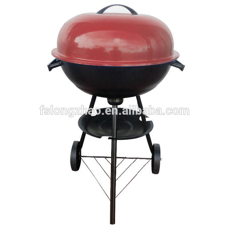 Apple BBQ Kettle Grill 3 legs Trolley Outdoor Charcoal Barbeque Grill