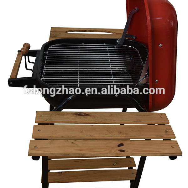 Apple Shaped BBQ Grill Charcoal Kebab Grill Machine With Side Table