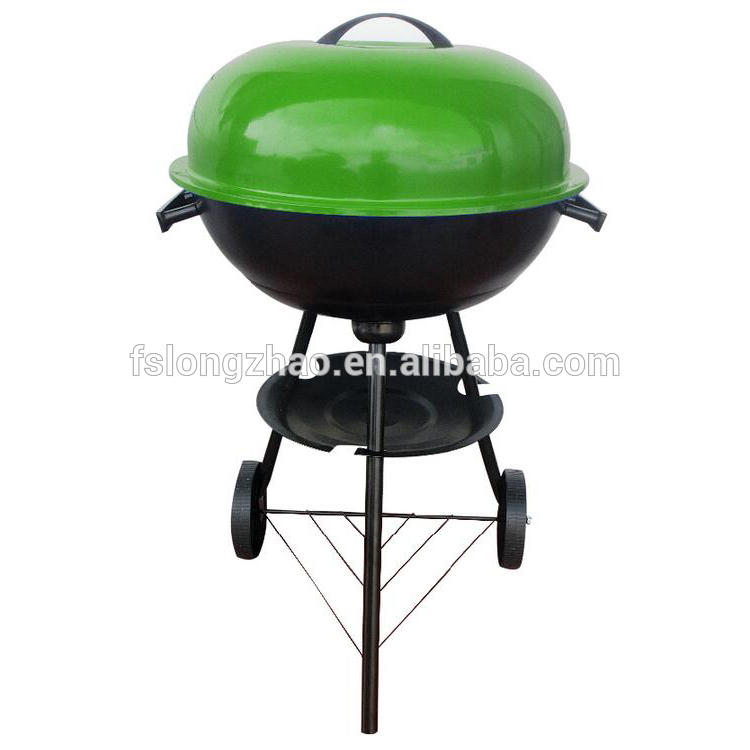 Apple BBQ Kettle Grill 3 legs Trolley Outdoor Charcoal Barbeque Grill