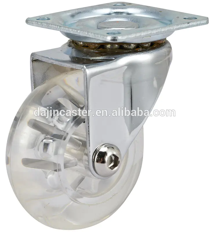 35Mm PU Swivel Small Furniture Castor Wheels