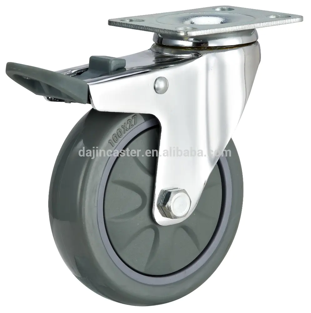 Medium light duty PU caster wheel, small caster wheels