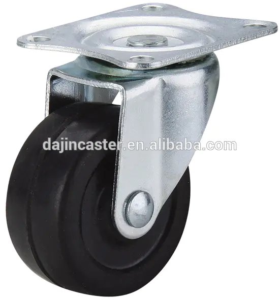 factory direct sales 50mm Black PP Furniture caster wheels