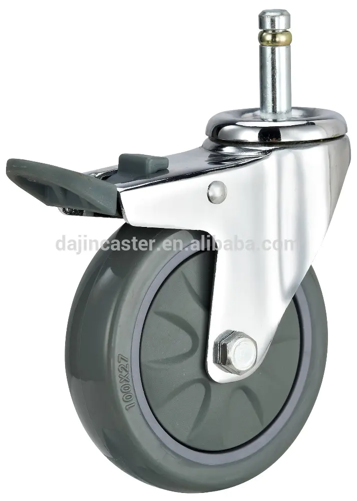 Medium light duty PU caster wheel, small caster wheels