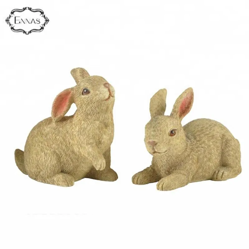 Garden resin easter gift rabbit statues with custom different poses