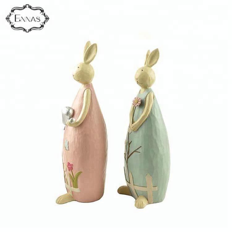 Economic and reliable modern home resin rabbit decoration for wholesale