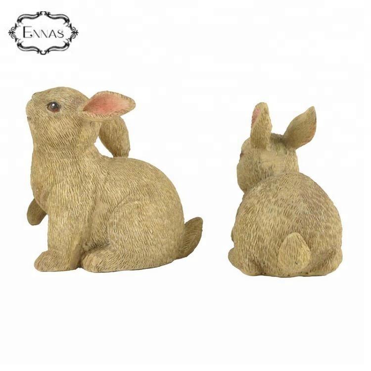 Garden resin easter gift rabbit statues with custom different poses