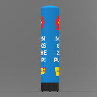 Custom Party Club decoration led light inflatable advertising column//