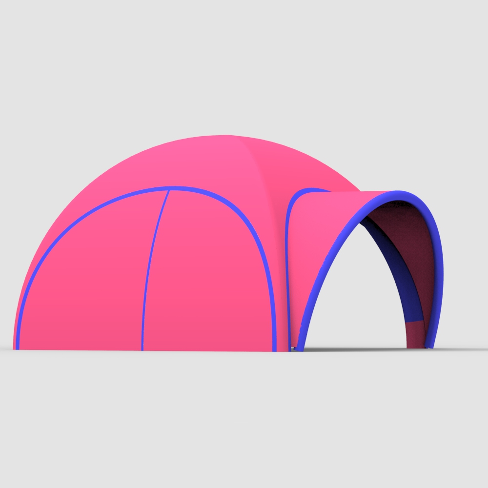 New Arrival nadmuchiwany namiot kopulowy air tube cabin 6*6m SUV promotion sales display inflatable dome tent//