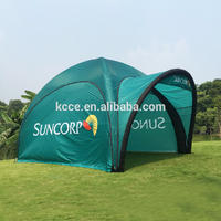Outdoor advertising inflatables tent with awning, inflatable festival tent with shadow