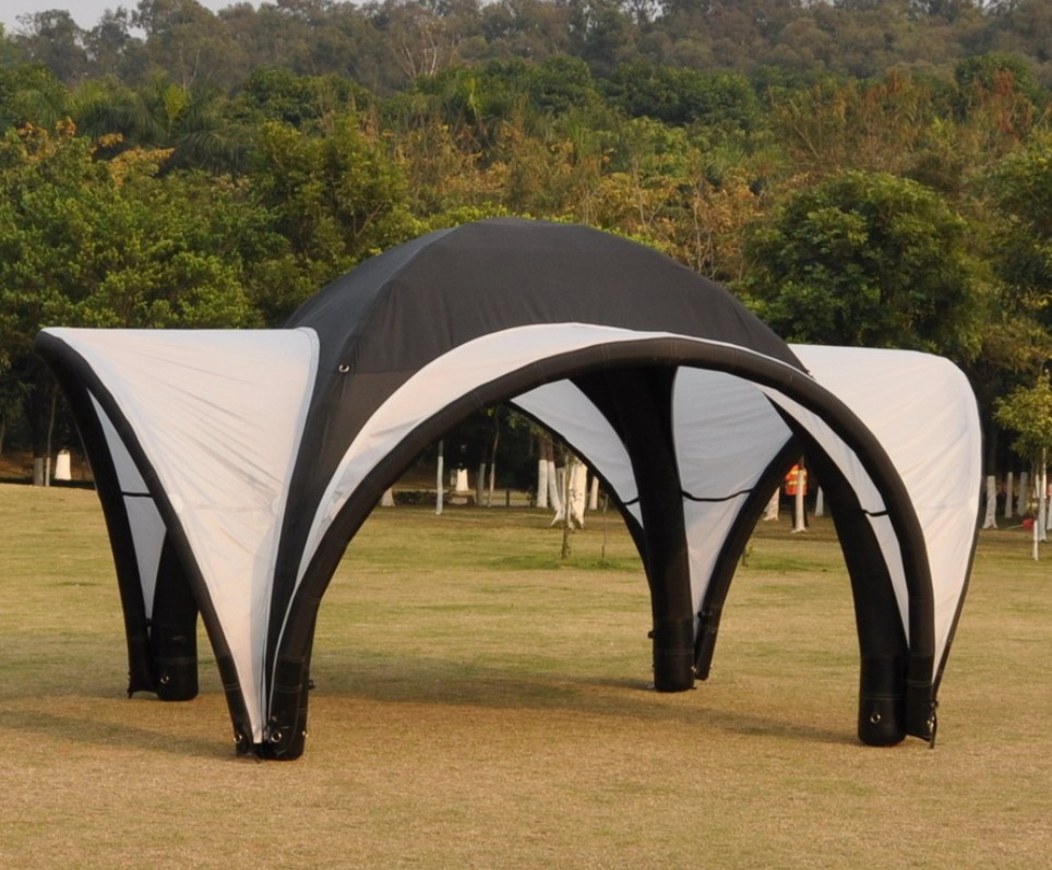 Advertising event inflatable tent with shadow and side wall