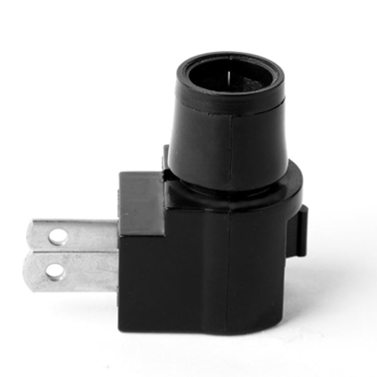 black color lamp holder socket types bulb E12 ETL electrical plug in night light base black color
