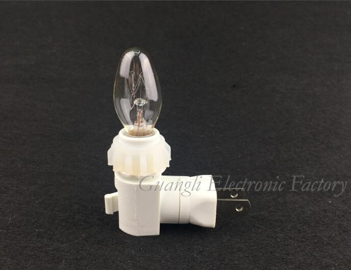 ETL E12 USA Lamp holder electrical plug in lamp socket adapter night light socket GL-073A
