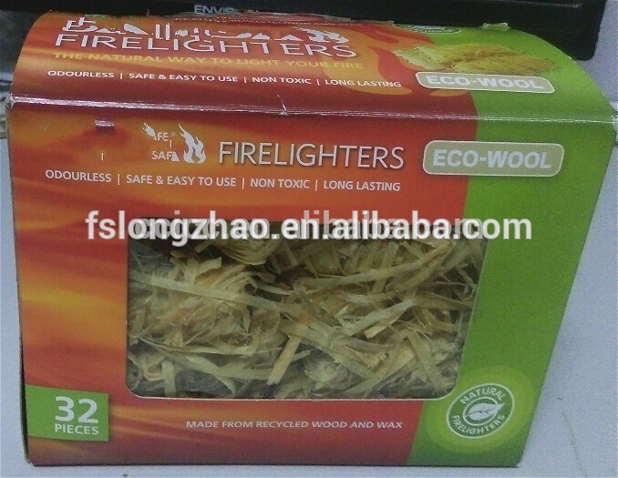 Wooden Wool Roll natural wood veneer roll For BBQ Firelighter