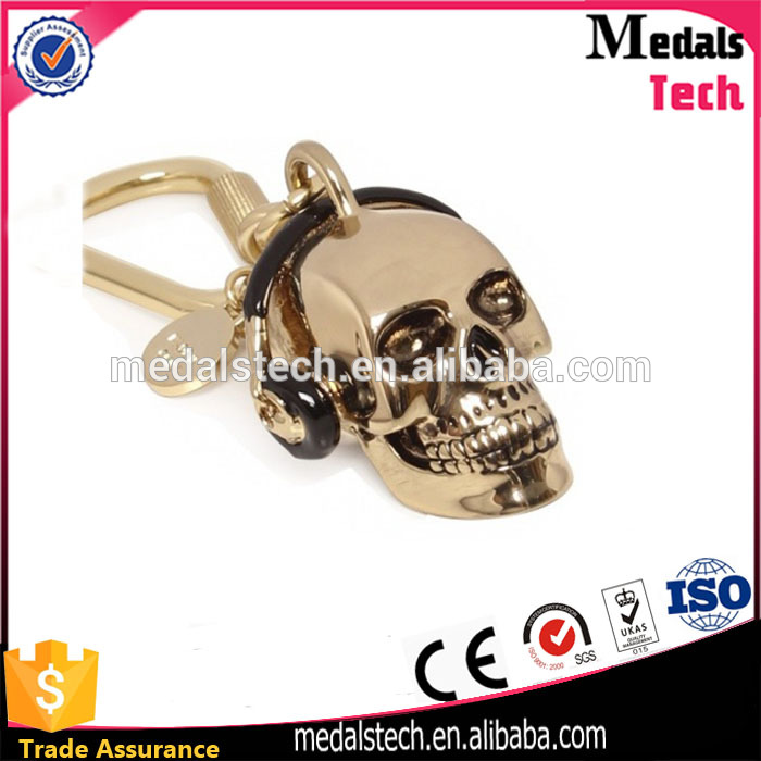 Factory direct custom personalized Skull Heads keychain for sale
