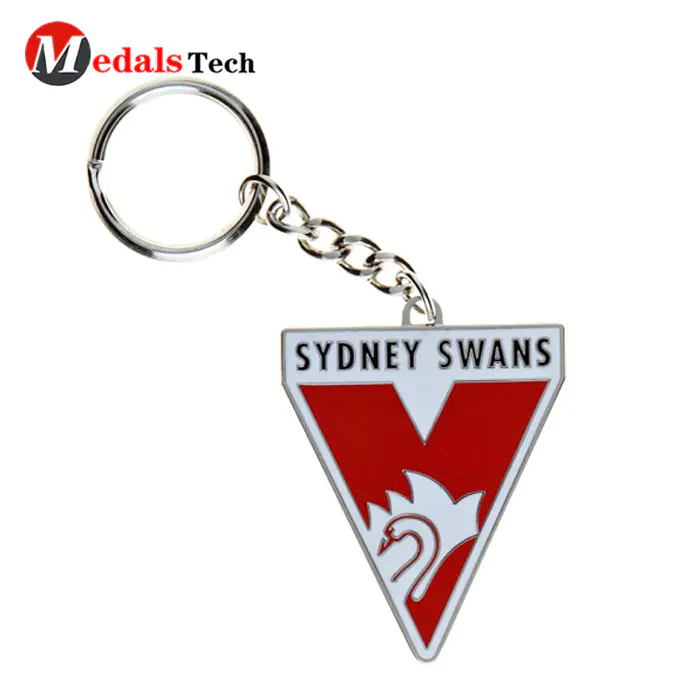 Customspray red and pink metal super hero keychain for sale