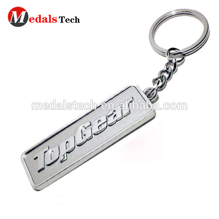 Personalized custom promotional 3d car shape metal keychain with keyring