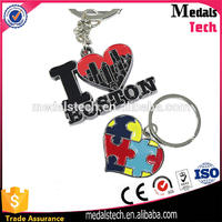 Good quality low price metal soft enamel keychain keyring custom mexico key chain
