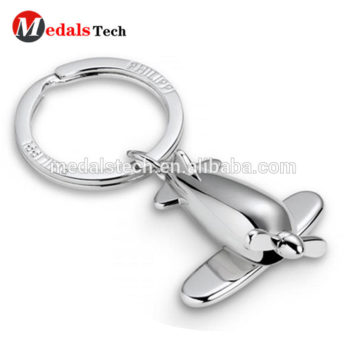Personalized custom promotional 3d car shape metal keychain with keyring