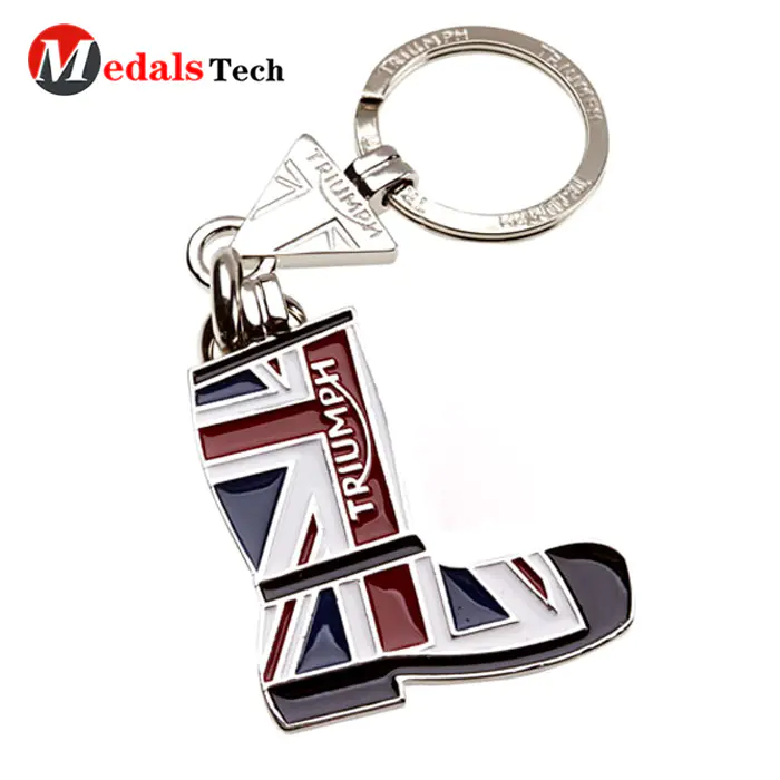 Customspray red and pink metal super hero keychain for sale