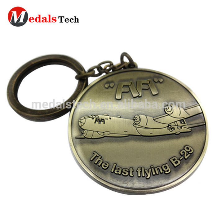 Hot sale antique crafts metal camera shape keychain with carabiner