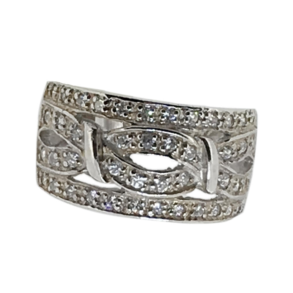 product-Simple Hollow Silver Artificial Diamond Tat Ring-BEYALY-img-3