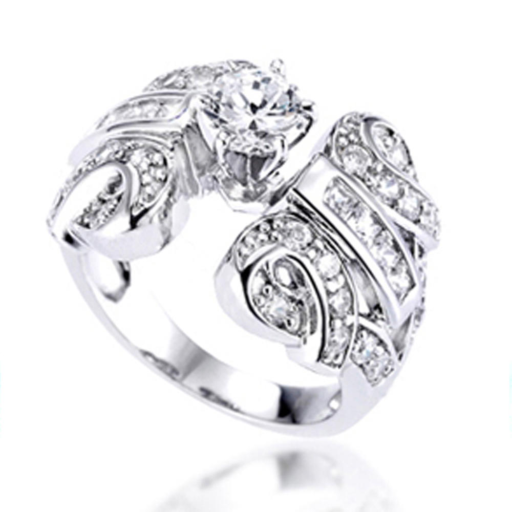 Mysterious Design Women's Engagement Cz 925 Silver Jewelry