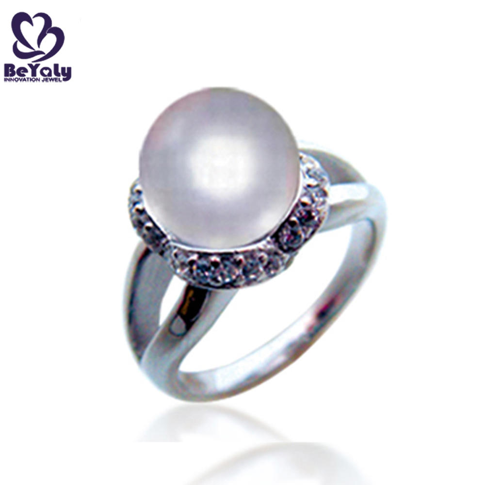 product-BEYALY-Cheap finger silver latest pearl ring designs for men and women-img-2