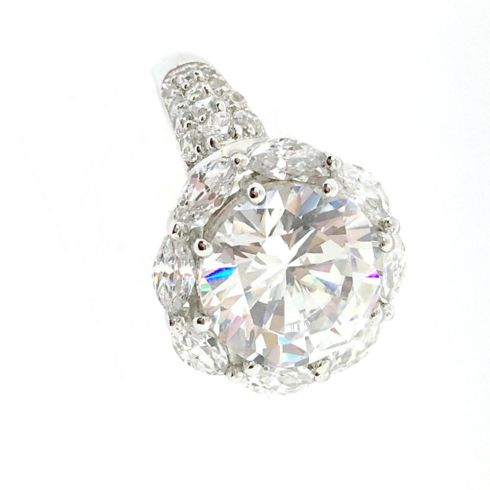 product-BEYALY-Hot sale pave cz 925 sun silver diamond ring-img-2