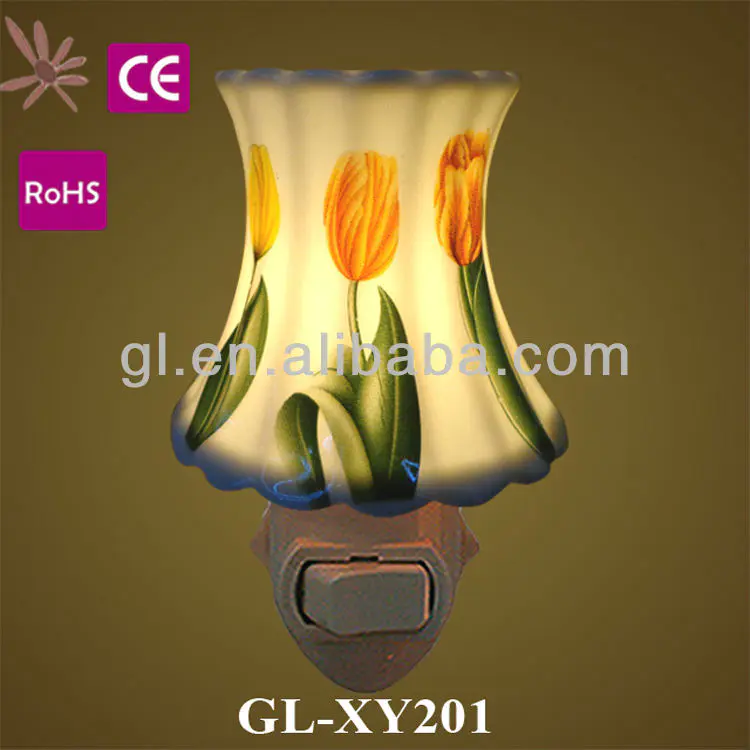 110-240v,0.5-15w aroma night light ceramic lamp porcelain night lamp