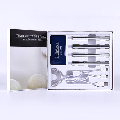 Attractive price teeth whitening hard boxed kit with 2g silver pen