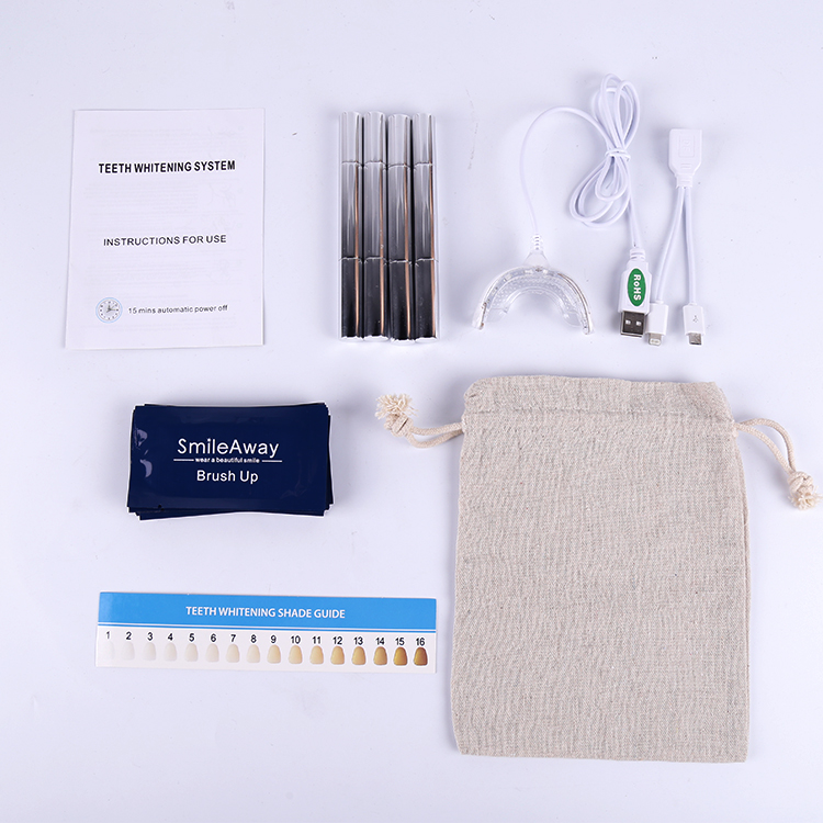 Natural teeth whitening gel pen with custom logo teeth whitening system kits