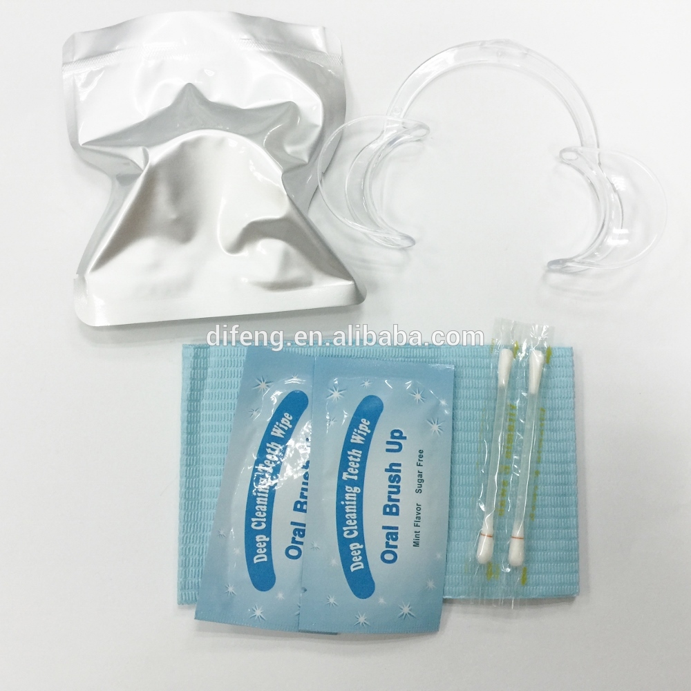 professional teeth whitening kit in simple zipper bag packing