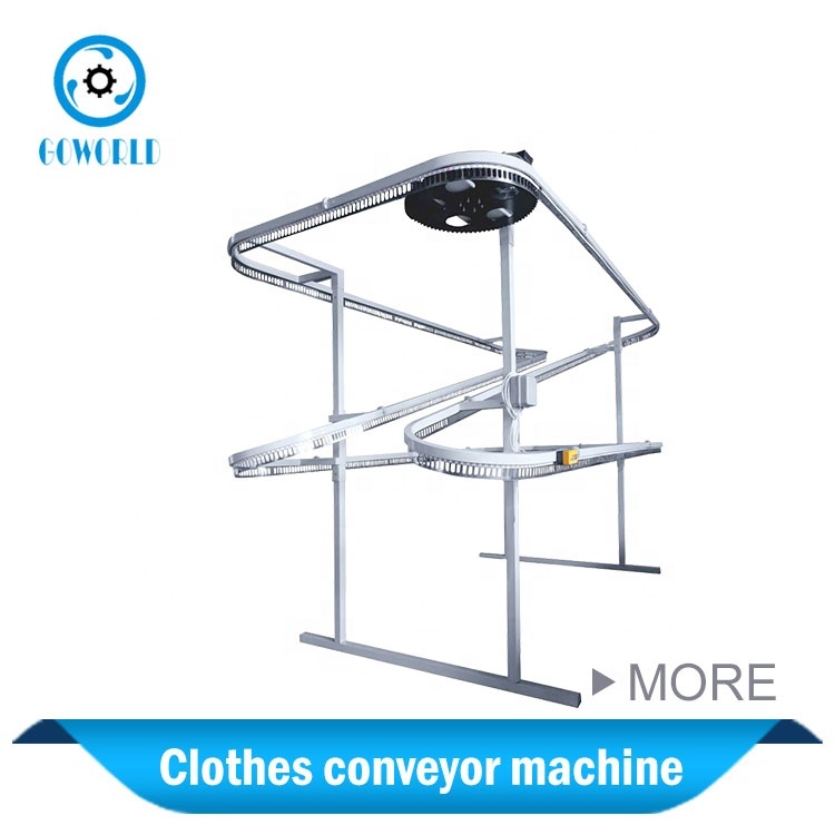 Clothes conveyor machine for commercial laundry shop