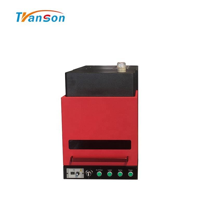 Transon 100W Fiber Laser Machine Enclosed With Air Filter Mark Cut Engraving
