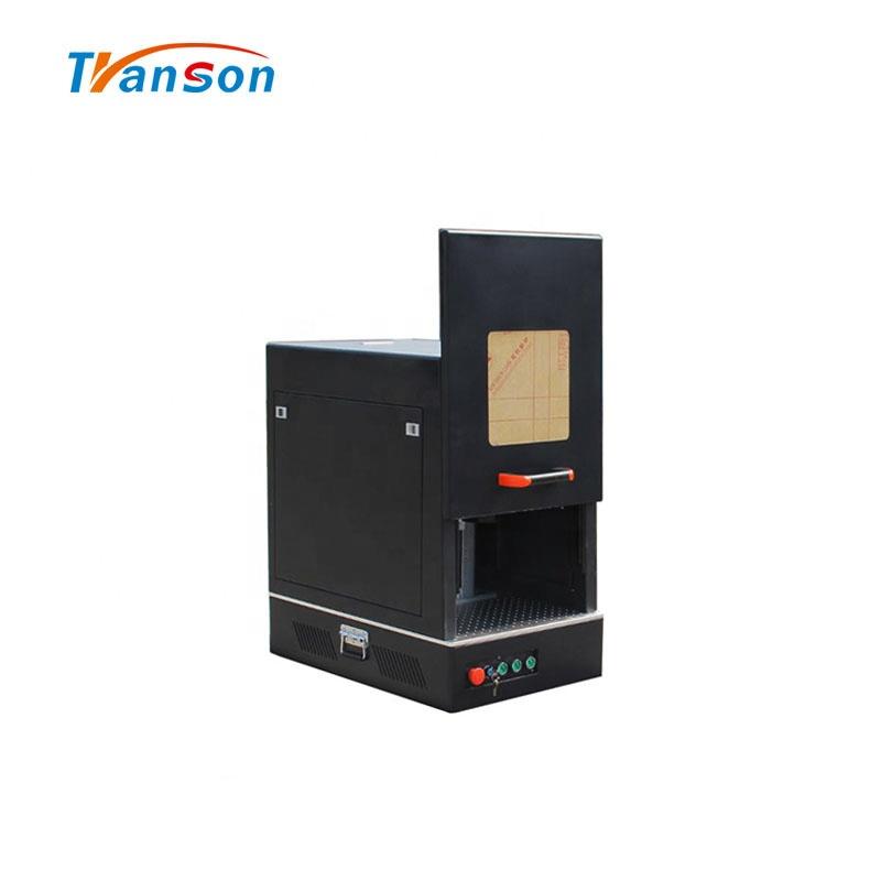Desktop Enclosed Fiber Laser Mark Machine 20W CNC For Plastic Paper